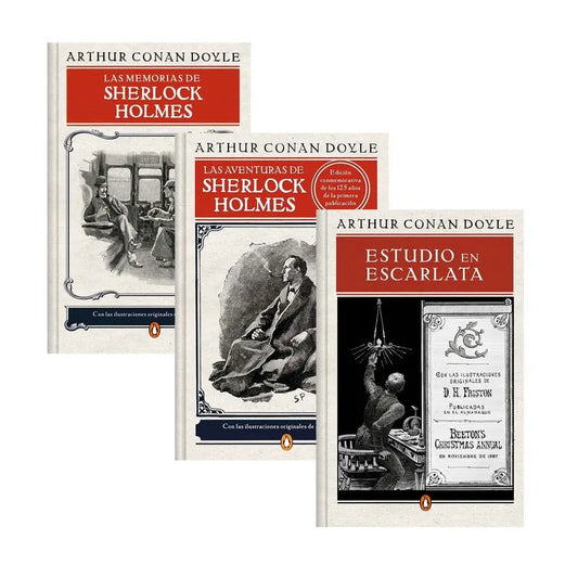 Estuche Sherlock Holmes, Arthur Conan Doyle. Edición tapa dura