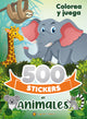 500 Stickers de animales, colorea y juega, Guadal