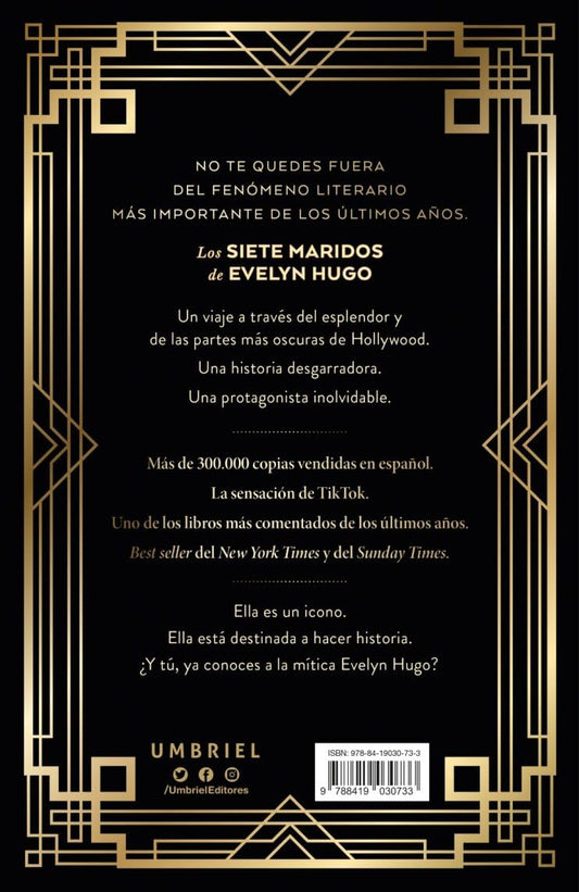 Los siete maridos de Evelyn Hugo, Taylor Jenkins Reid. Edición tapa dura