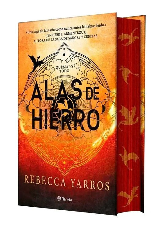 Alas de hierro, Rebecca Yarros. Cantos pintados