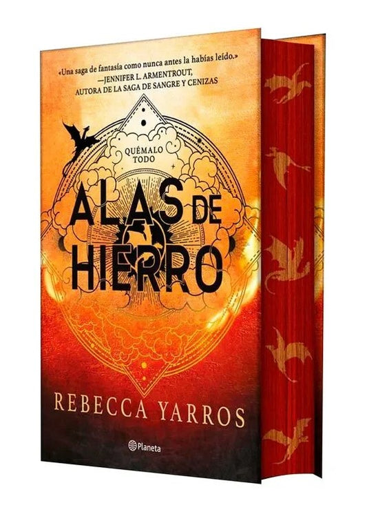 Alas de hierro, Rebecca Yarros. Cantos pintados