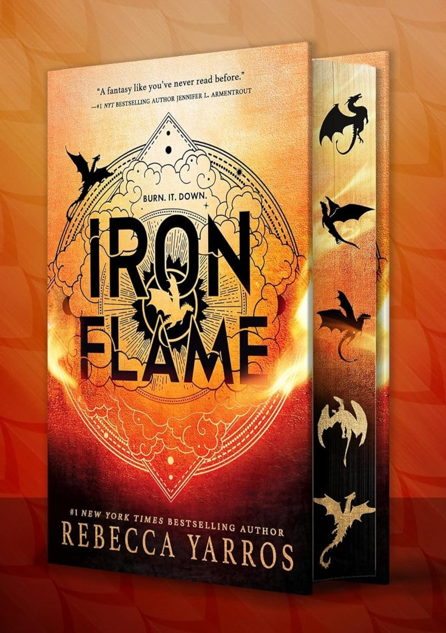 Iron Flame, Rebecca Yarros (Inglés) Cantos pintados