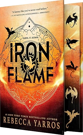Iron Flame, Rebecca Yarros (Inglés) Cantos pintados