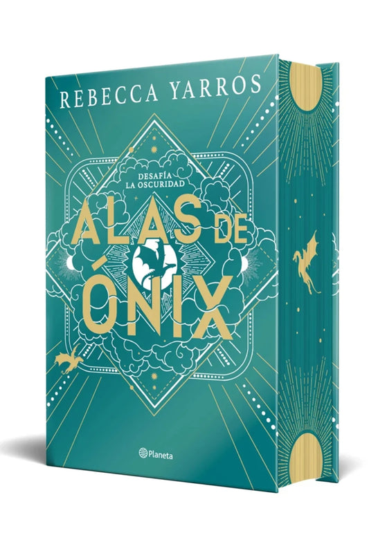 Alas de Ónix, Rebecca Yarros. Edición especial tapa dura con cantos pintados