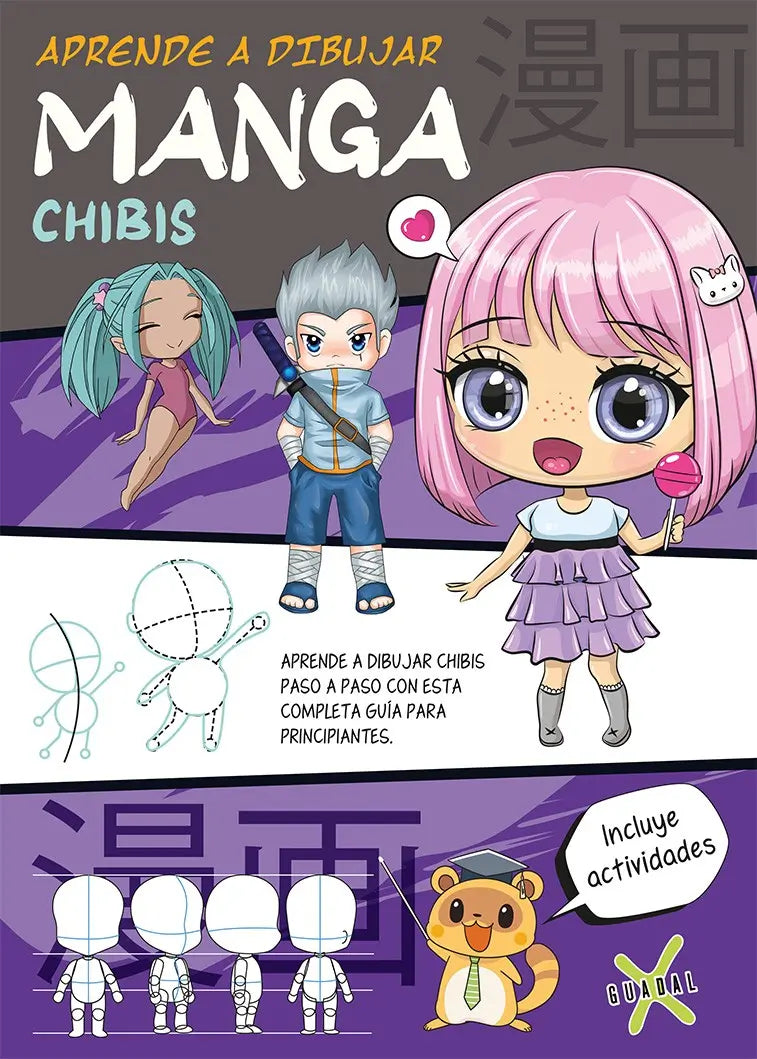 Aprende a dibujar manga Chibis, paso a paso para principiantes