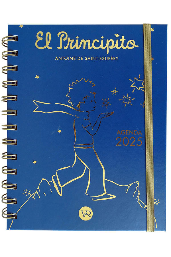 Agenda el principito 2025 azul, Antoine de Saint-Exupéry
