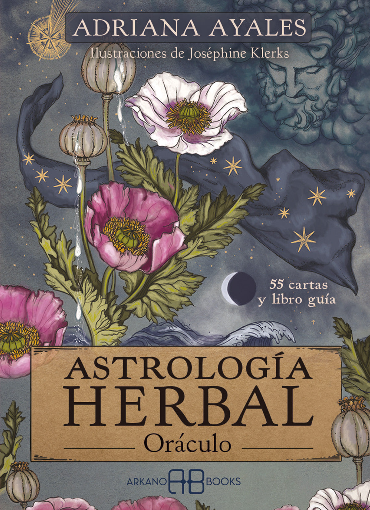 Astrología herbal, Adriana Ayales. Oráculo, 55 cartas y libro guía