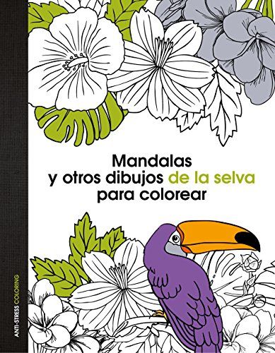 Mandalas y otros dibujos de la selva para colorear, Antistres Coloring