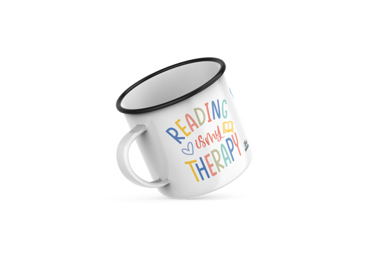 Tazas de peltre - Reading is my therapy