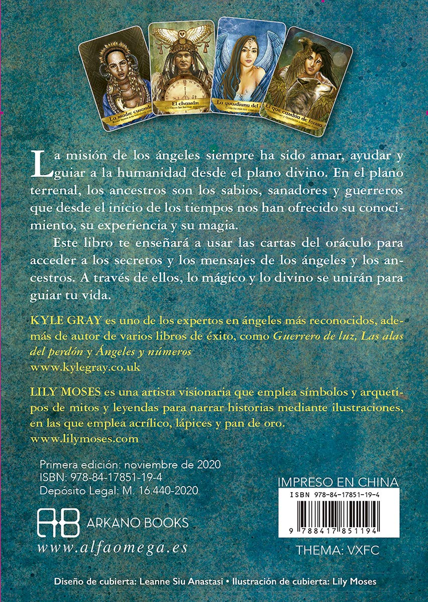Ángeles y Ancestros, Kyle Gray. Libro y cartas oráculo