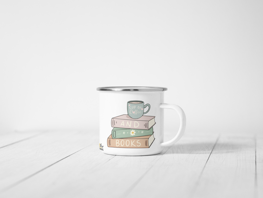 Tazas de peltre - Coffe and books