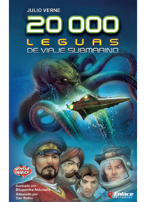 20.000 Leguas de viaje submarino, novela Grafica. Julio Verne.